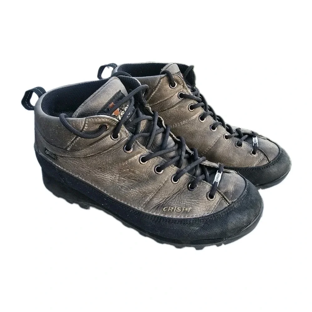 Crispi Monaco GTX Hiking Boots Mens US 9 EU 42 Leather Gore-Tex Tan/Hazelnut